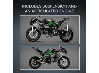 JUGUETE CONSTRUCCIÓN LEGO 42170 TECHNIC KAWASAKI NINJA H2R DETALLADO CON SOPORTE EXHIBICIÓN - 2