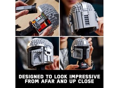 FIGURA COLECCIONABLE LEGO 6378933 STAR WARS MANDALORIAN CASCO 75328 KIT ADULTOS IDEAL DECORACIÓN Y COLECCIÓN - 2