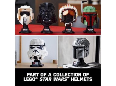 FIGURA COLECCIONABLE LEGO 6378933 STAR WARS MANDALORIAN CASCO 75328 KIT ADULTOS IDEAL DECORACIÓN Y COLECCIÓN - 5