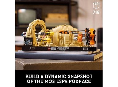 FIGURA ARMABLE LEGO 6470432 STAR WARS DIORAMA MOS ESPA PODRACE ADULTOS CON EL PODRACER ANAKIN Y MÁS SET 75380 - 2