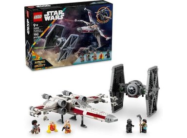 FIGURA ARMABLE LEGO 6470452 SW TIE FIGHTER Y X-WING MASH-UP JUGUETE CONSTRUCCIÓN CON MINIFIGURAS NIÑOS DESDE 9 AÑOS
