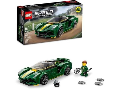 FIGURA COLECCIONABLE LEGO 6379689 SPEED CHAMPIONS LOTUS EVIJA JUEGO COCHE CARRERAS NIÑOS CON MINIFIGURA CONDUCTOR