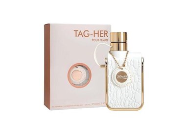 ARMAF TAG HER - EAU DE PARFUM ESPRAY MUJER CON FRAGANCIA FLORAL ORIENTAL, NOTAS CÍTRICAS Y FONDO DULCE, 100 ML