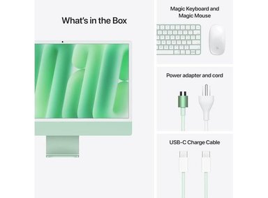 IMAC APPLE M4 CHIP WITH 8 CORE CPU AND 8 CORE GPU GREEN / 16GB Y 256GB - 5