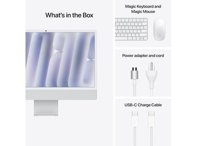 IMAC APPLE M4 CHIP WITH 8 CORE CPU AND 8 CORE GPU SILVER / 16GB Y 256GB - 5