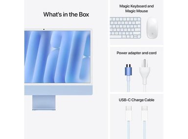 IMAC APPLE M4 CHIP WITH 8 CORE CPU AND 8 CORE GPU BLUE / 16GB Y 256GB - 5
