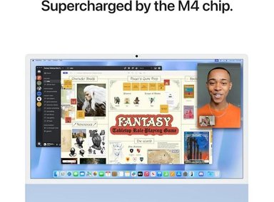 IMAC APPLE M4 CHIP WITH 10 CORE CPU AND 10 CORE GPU BLUE / 16GB Y 256GB - 3