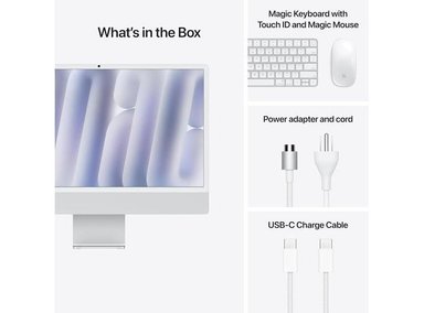 IMAC APPLE M4 CHIP WITH 10 CORE CPU AND 10 CORE GPU SILVER / 16GB Y 256GB - 5
