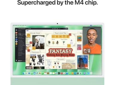 IMAC APPLE M4 CHIP WITH 10 CORE CPU AND 10 CORE GPU GREEN / 16GB Y 256GB - 3