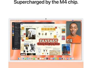 IMAC APPLE M4 CHIP WITH 10 CORE CPU AND 10 CORE GPU ORANGE / 16GB Y 256GB - 3