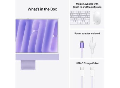 IMAC APPLE M4 CHIP WITH 10 CORE CPU AND 10 CORE GPU PURPLE / 16GB Y 256GB - 5