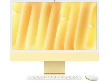 IMAC APPLE M4 CHIP WITH 10 CORE CPU AND 10 CORE GPU YELLOW / 16GB Y 256GB - 1