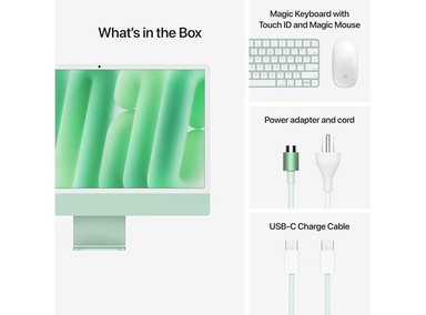 IMAC APPLE M4 CHIP WITH 10 CORE CPU AND 10 CORE GPU GREEN / 16GB Y 512GB - 5