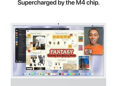 IMAC APPLE M4 CHIP WITH 10 CORE CPU AND 10 CORE GPU SILVER / 16GB Y 512GB - 3