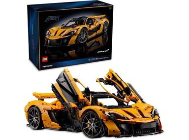 AUTOMÓVIL LEGO TECHNIC MCLAREN P1 HYPERCAR ADULTOS CON MOTOR V8 Y CAJA 7 VELOCIDADES