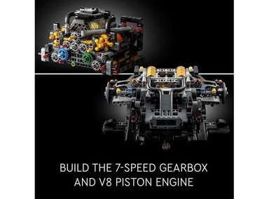 AUTOMÓVIL LEGO TECHNIC MCLAREN P1 HYPERCAR ADULTOS CON MOTOR V8 Y CAJA 7 VELOCIDADES - 3