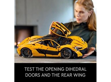 AUTOMÓVIL LEGO TECHNIC MCLAREN P1 HYPERCAR ADULTOS CON MOTOR V8 Y CAJA 7 VELOCIDADES - 4