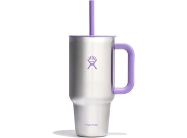 HYDRO FLASK VASO DE VIAJE AISLADO ACERO INOXIDABLE CON TAPA Y POPOTE PARA AGUA Y BEBIDAS DEPORTIVAS