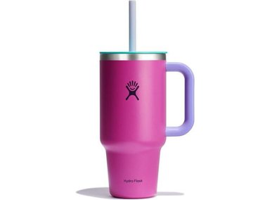 VASO VIAJE HYDRO FLASK ACERO INOXIDABLE AISLADO CON TAPA Y POPOTE IDEAL BEBIDAS FRÍAS EN DEPORTES TRABAJO Y VIAJES
