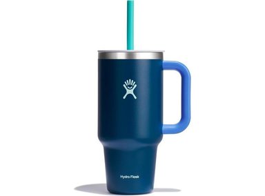 VASO VIAJE HYDRO FLASK ACERO INOXIDABLE AISLADO CON TAPA Y POPOTE IDEAL DEPORTES TRABAJO Y VIAJES