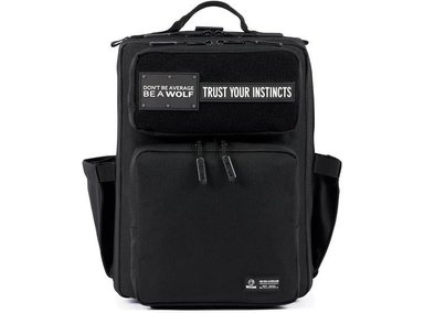 MOCHILA RESISTENTE AL AGUA WOLFPAK, 15L, COLOR NEGRO, CON OPCIÓN PARA PERSONALIZAR CON PARCHES
