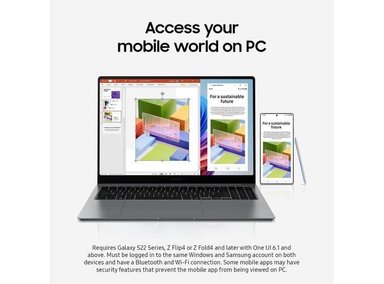 LAPTOP SAMSUNG NP750QHA-KA1US GALAXY BOOK5 360 PORTÁTIL, PANTALLA TÁCTIL AMOLED, INTEL CORE ULTRA, 16GB RAM, 512GB SSD - 2