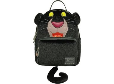 BOLSO HOMBRO LOUNGEFLY WDBK2790 NEGRO DISNEY THE JUNGLE BOOK BAGHEERA CON DOBLE CORREA