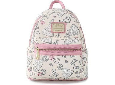 BOLSO LOUNGEFLY WDBK0691 MULTICOLOR DISNEY BEAUTY AND THE BEAST BELLE HOMBRO CON DOBLE CORREA DISEÑO MODERNO MUJER