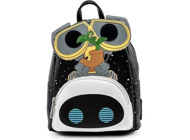BOLSA HOMBRO LOUNGEFLY WDBK1497 MULTICOLOR DISNEY PIXAR WALL-E EVE EARTH DAY MUJER CON DISEÑO VIBRANTE