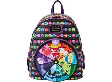 BOLSOS LOUNGEFLY LF-WDBK3625 NEGRO INSIDE OUT 2 CORE MEMORIES MINI MOCHILA CON RUEDAS GIRATORIAS