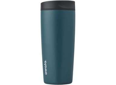 VASO DE CAFÉ AISLADO OWALA DE ACERO INOXIDABLE CON TAPA DESLIZANTE A PRUEBA DE FUGAS Y LIBRE DE BPA, IDEAL PARA VIAJES