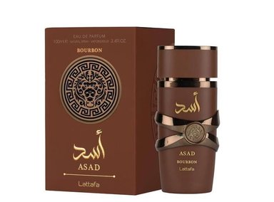 LATTAFA ASAD BOURBON EAU DE PARFUM, FRAGANCIA UNISEX FRUTADA DE LARGA DURACIÓN PARA CUALQUIER OCASIÓN