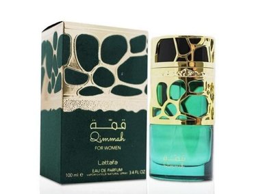 LATTAFA QIMMAH PARA MUJER EDP, PERFUME CON NOTAS DE CEDRO, OUDH, MIRRA, ÁMBAR Y LAVANDA