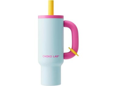 TERMO DE ACERO INOXIDABLE CHAKOLAB BAWANGCUP EN ROSA Y AZUL, A PRUEBA DE FUGAS CON BASE ANTIDESLIZANTE
