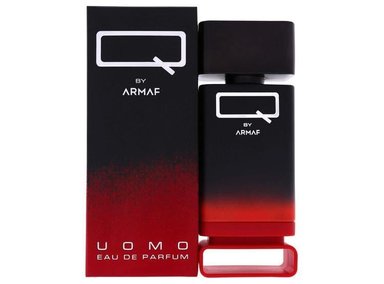 ARMAF Q UOMO EDP SPRAY HOMBRE, FRAGANCIA AMADERADA Y PICANTE DE LARGA DURACIÓN, CON POMELO Y CUERO