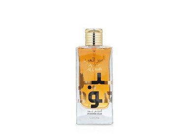 LATTAFA AMEER AL OUD INTENSE OUD - EAU DE PARFUM UNISEX, FRAGANCIA DE ÁMBAR, NOTAS DE MADERA Y ORIENTAL