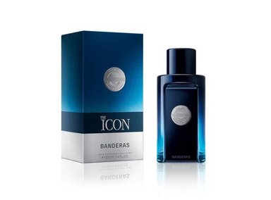 BANDERAS THE ICON EAU DE TOILETTE, AROMA VIRIL, ELEGANTE Y MODERNO CON NOTAS DE MADERA Y ÁMBAR, IDEAL PARA EVENTOS