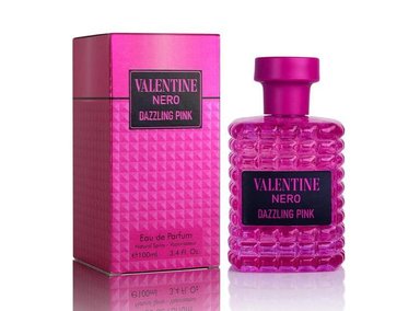 URBAN COLLECTION VALENTINE NERO DAZZLING PINK EAU DE PARFUM VEGANO, AROMA FLORAL ÁMBAR CON VAINILLA