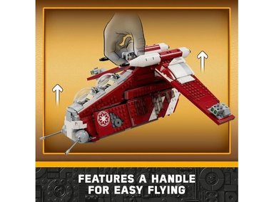 LEGO STAR WARS NAVE DE COMBATE CORUSCANT GUARD 75354 CON MINIFIGURAS DE SOLDADOS CLONES Y PADMÉ AMIDALA - 2