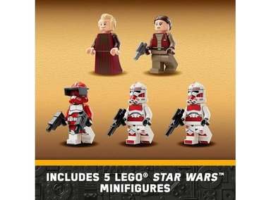 LEGO STAR WARS NAVE DE COMBATE CORUSCANT GUARD 75354 CON MINIFIGURAS DE SOLDADOS CLONES Y PADMÉ AMIDALA - 5