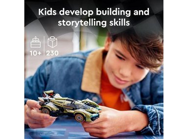 LEGO LAMBORGHINI LAMBO V12 VISION GT, AUTO DE FÓRMULA 1 CONSTRUIBLE, JUGUETE PARA NIÑOS AMANTES DE AUTOS - 4