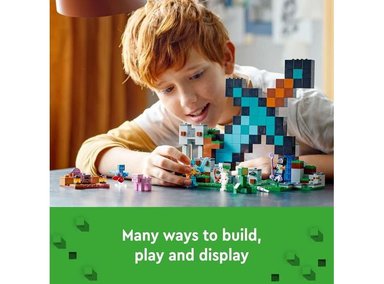 LEGO MINECRAFT THE SWORD OUTPOST 21244 CON CREEPER, GUERRERO, CERDO Y ESQUELETO PARA DIVERSIÓN DE VIDEOJUEGOS - 2