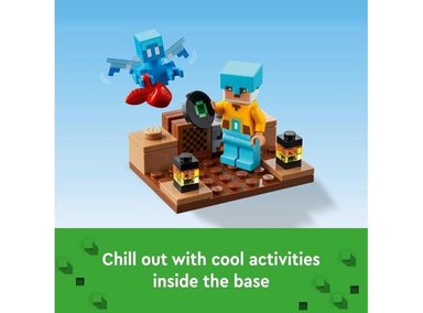 LEGO MINECRAFT THE SWORD OUTPOST 21244 CON CREEPER, GUERRERO, CERDO Y ESQUELETO PARA DIVERSIÓN DE VIDEOJUEGOS - 4