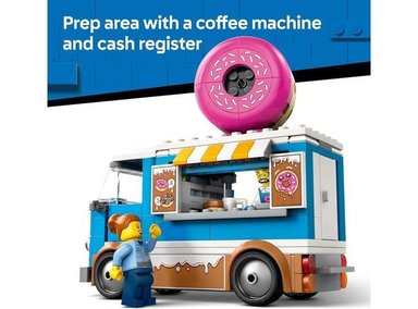 LEGO CITY CAMIÓN DE DONAS - JUGUETE PARA NIÑOS CON MINIFIGURAS Y ACCESORIOS, EXPANDE LA DIVERSIÓN Y CREATIVIDAD - 2