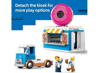 LEGO CITY CAMIÓN DE DONAS - JUGUETE PARA NIÑOS CON MINIFIGURAS Y ACCESORIOS, EXPANDE LA DIVERSIÓN Y CREATIVIDAD - 3