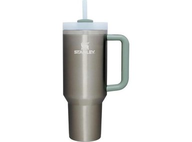 STANLEY QUENCHER H2.0 - VASO TÉRMICO CON ASA, TAPA Y PAJILLA PARA VIAJES, COMPATIBLE CON PORTAVASOS