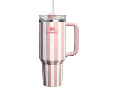 STANLEY QUENCHER H2.0 VASO CON ASA Y TAPA FLOWSTATE, ACERO INOXIDABLE SIN BPA, COLOR DURAZNO BRILLANTE