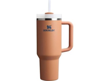 TUMBLER STANLEY QUENCHER H2.0 CON ASA, PAJITA Y TAPA DE 3 POSICIONES, AISLADO, LIBRE DE BPA, COLOR TOAST