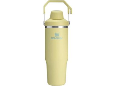 STANLEY ICEFLOW 2.0, VASO DE FLUJO RÁPIDO CON TAPA DE BOQUILLA Y ASA, ACERO INOXIDABLE, COLOR POMELO
