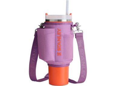 BOLSA CRUZADA STANLEY PARA VASO QUENCHER CON BOLSILLO PARA TELÉFONO Y CORREA DESMONTABLE